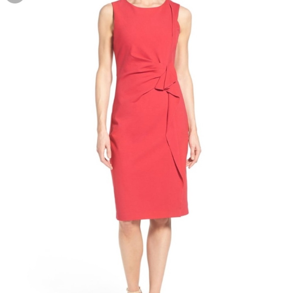 Kobi Halperin Shift drape front dress. NWT